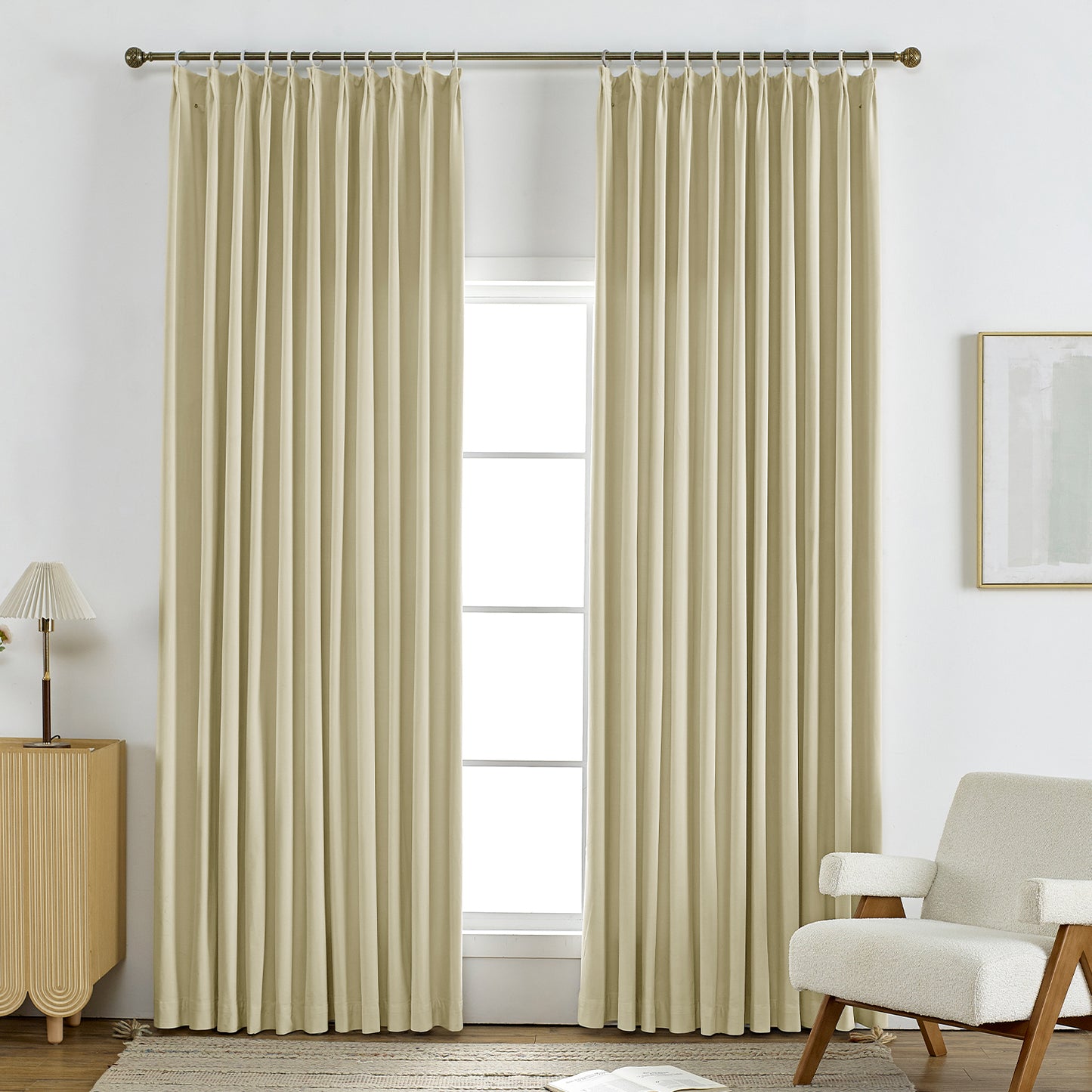 Custom Freya Velvet Curtains, Blackout Drapery for Bedroom and Living Room, Thermal Insulated Room Darkening Panels, 1 Panel