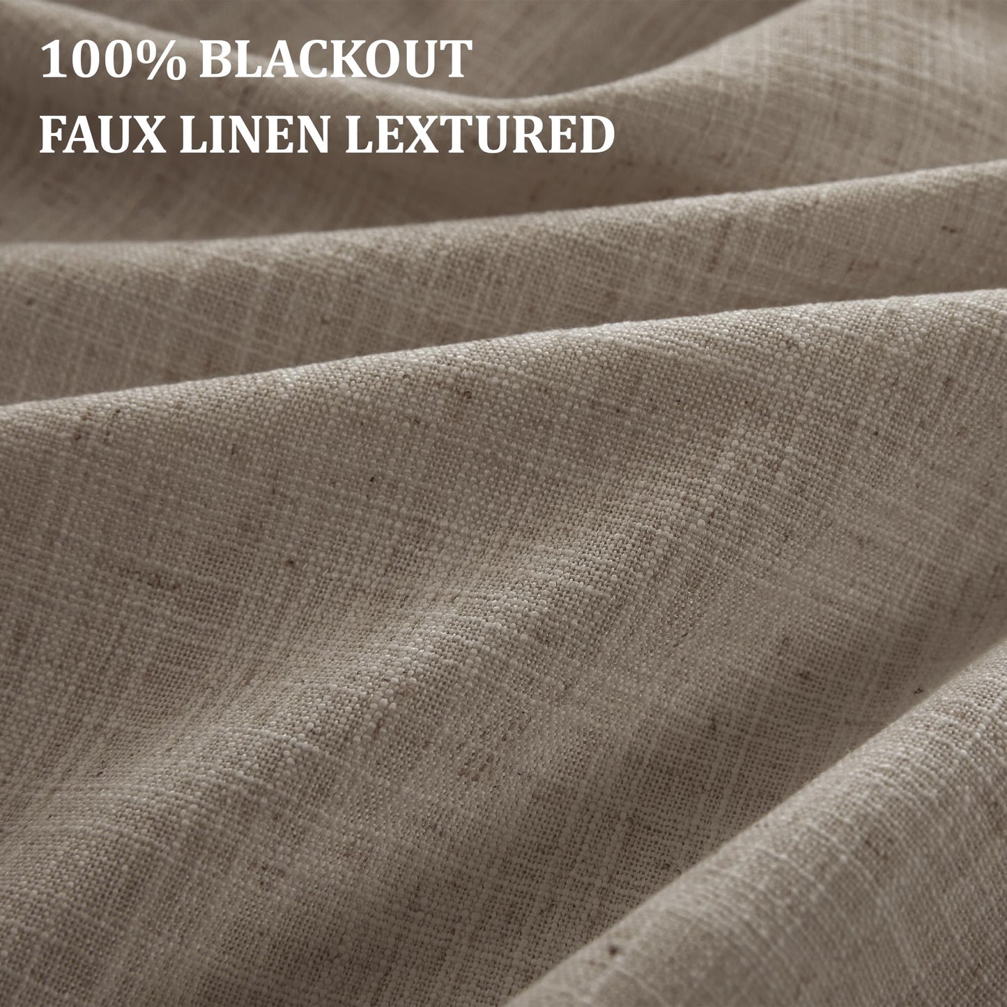 Custom Athena Blackout Linen Curtains, Linen Curtains for Bedroom and Living Room, Thermal Insulated Room Darkening Panels, 1 Panel