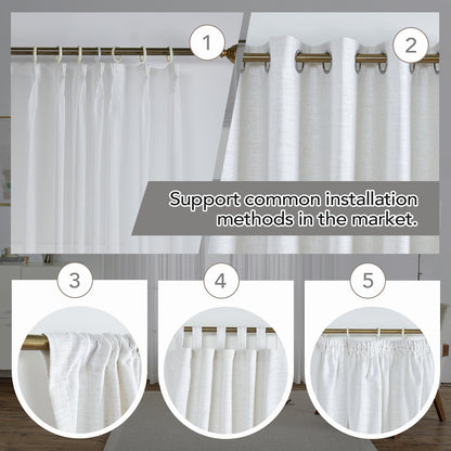 Custom Artemis Sheer Curtains, Blackout Drapery for Bedroom and Living Room, Thermal Insulated Room Darkening Panels, 1 Panel