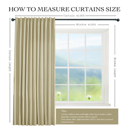 Custom Freya Velvet Curtains, Blackout Drapery for Bedroom and Living Room, Thermal Insulated Room Darkening Panels, 1 Panel