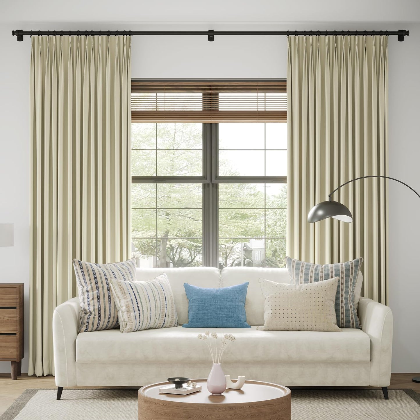 Velvoria Freya Series Velvet Custom Curtains Fabric Samples, 24 Colors, Textured Linen Drapes for Bedroom, Living Room, and Window Treatment